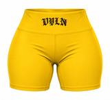 Yellow High-Waisted VYLN shorts