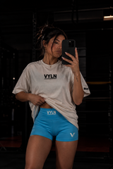 High-Waisted VYLN Blue shorts